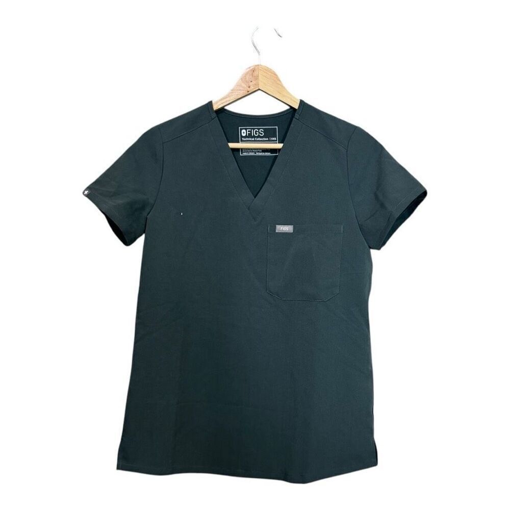 Figs Women's Technical Collection Catarina Pocket Scrub Top Size XX Small